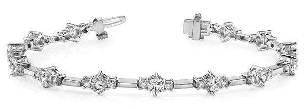 Platinum 1 1/2 ct tw Fashion Diamond Bracelet