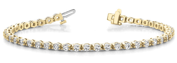 14K Yellow Gold 2 1/6 ct tw Fashion Diamond Bracelet