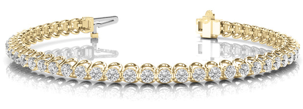 18K Yellow Gold 1 1/8 ct tw Fashion Diamond Bracelet