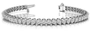 14K White Gold 1 1/8 ct tw Fashion Diamond Bracelet