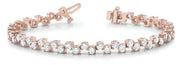 18K Rose Gold 2 ct tw Fashion Diamond Bracelet