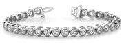 18K White Gold 1 ct tw Vintage Diamond Bracelet