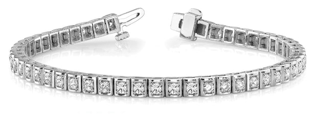 14K White Gold 1 7/8 ct tw Fashion Diamond Bracelet