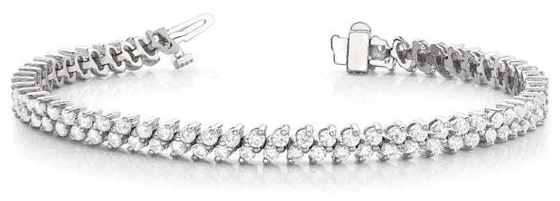 Platinum 4 ct tw Fashion Diamond Bracelet