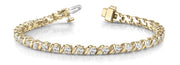 14K Yellow Gold 5/8 ct tw Fashion Diamond Bracelet