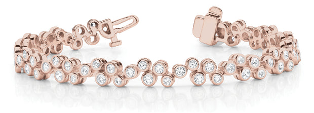 18K Rose Gold 1 5/8 ct tw Fashion Diamond Bracelet