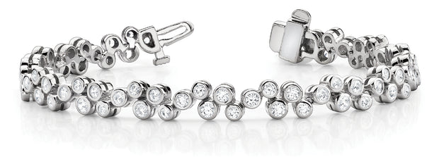 14K White Gold 1 5/8 ct tw Fashion Diamond Bracelet