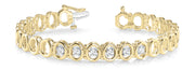 18K Yellow Gold 3/8 ct tw Fashion Diamond Bracelet
