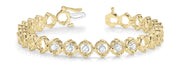 18K Yellow Gold 1/4 ct tw Fashion Diamond Bracelet