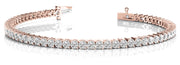 18K Rose Gold 1 ct tw Fashion Diamond Bracelet