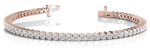 18K Rose Gold 1 ct tw Fashion Diamond Bracelet