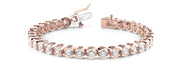 14K Rose Gold 1 ct tw Fashion Diamond Bracelet