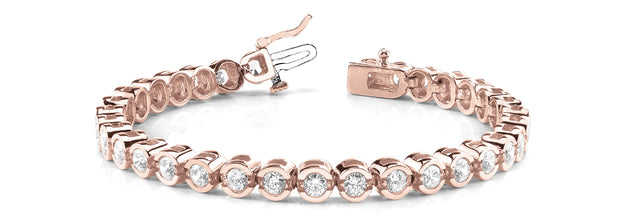 14K Rose Gold 1 ct tw Fashion Diamond Bracelet