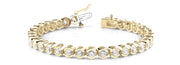18K Yellow Gold 1 ct tw Fashion Diamond Bracelet