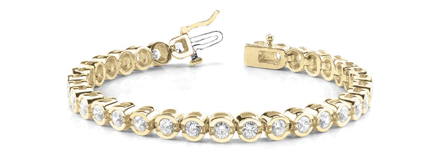18K Yellow Gold 1 ct tw Fashion Diamond Bracelet