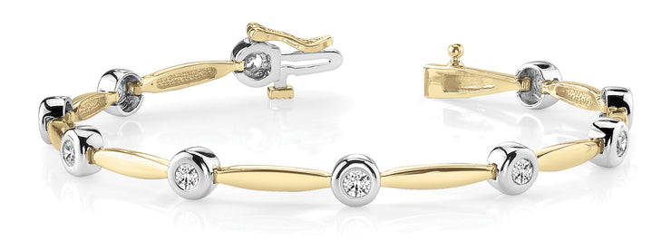 14K Yellow Gold 1/2 ct tw Fashion Diamond Bracelet