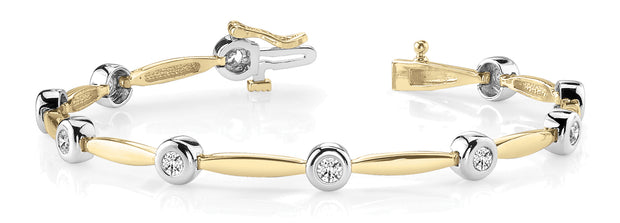 14K Yellow Gold 1/2 ct tw Fashion Diamond Bracelet