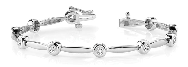 Platinum 1/2 ct tw Fashion Diamond Bracelet