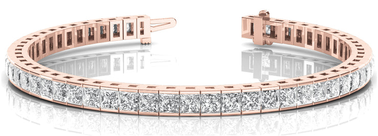 14K Rose Gold 10 3/4 ct tw Fashion Diamond Bracelet