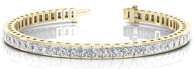 14K Yellow Gold 10 3/4 ct tw Fashion Diamond Bracelet