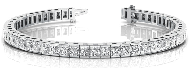 18K White Gold 10 3/4 ct tw Fashion Diamond Bracelet