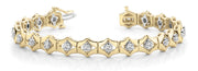 18K Yellow Gold 1 ct tw Fashion Diamond Bracelet