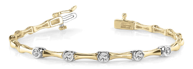 18K Yellow Gold 1/4 ct tw Fashion Diamond Bracelet