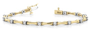 18K Yellow Gold 1 ct tw Fashion Diamond Bracelet