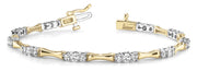 18K Yellow Gold 1 1/2 ct tw Fashion Diamond Bracelet