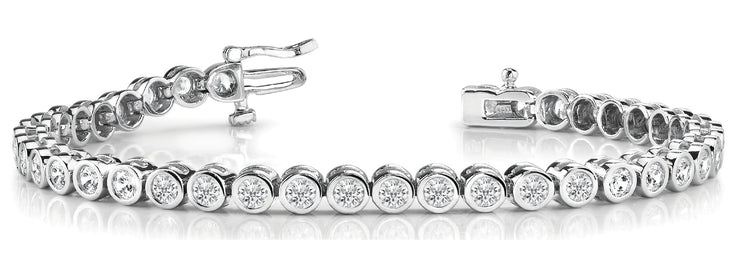 14K White Gold 2 ct tw Fashion Diamond Bracelet