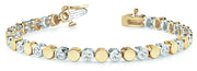 18K Yellow Gold 1 ct tw Fashion Diamond Bracelet