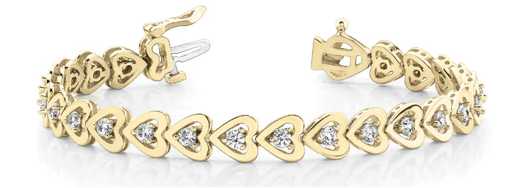 14K Yellow Gold 1 ct tw Fashion Diamond Bracelet