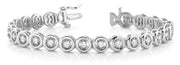 18K White Gold 1/2 ct tw Fashion Diamond Bracelet
