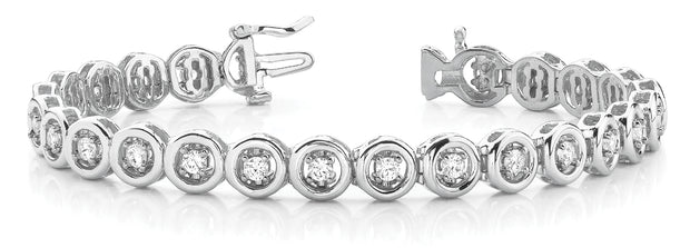 18K White Gold 1/2 ct tw Fashion Diamond Bracelet