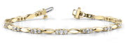 18K Yellow Gold 1 ct tw Fashion Diamond Bracelet