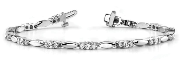 Platinum 1 ct tw Fashion Diamond Bracelet