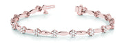 14K Rose Gold 1 5/8 ct tw Fashion Diamond Bracelet
