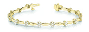 14K Yellow Gold 1 5/8 ct tw Fashion Diamond Bracelet