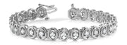 14K White Gold 1 7/8 ct tw Fashion Diamond Bracelet
