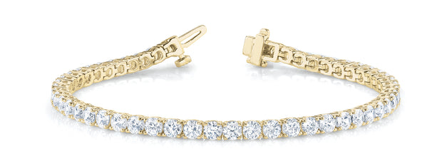 14K Yellow Gold 9 7/8 ct tw Fashion Diamond Bracelet