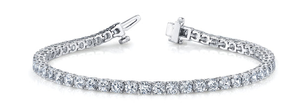 14K White Gold 9 7/8 ct tw Fashion Diamond Bracelet