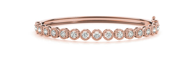 18K Rose Gold 5/8 ct tw Fashion Diamond Bracelet