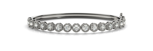 14K White Gold 5/8 ct tw Fashion Diamond Bracelet