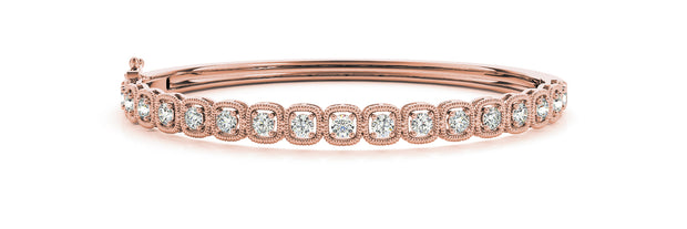 18K Rose Gold 5/8 ct tw Fashion Diamond Bracelet