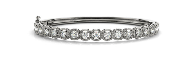 18K White Gold 5/8 ct tw Fashion Diamond Bracelet