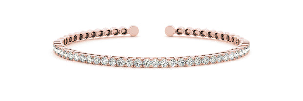 14K Rose Gold 1 ct tw Fashion Diamond Bracelet