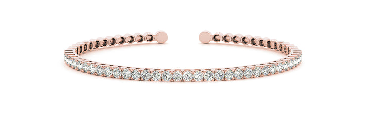 14K Rose Gold 1 ct tw Fashion Diamond Bracelet