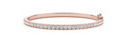 18K Rose Gold 1 1/6 ct tw Fashion Diamond Bracelet