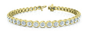 14K Yellow Gold 2 1/6 ct tw Fashion Diamond Bracelet
