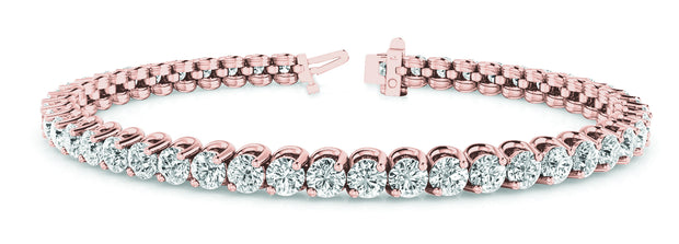 18K Rose Gold 2 ct tw Fashion Diamond Bracelet